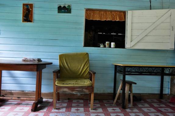 Nossa simpática casa em Blue Creek, vilarejo maya no sul de Belize